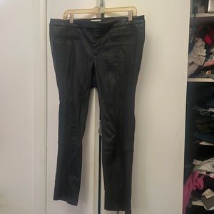 Helmut Lang cropped leather pants
